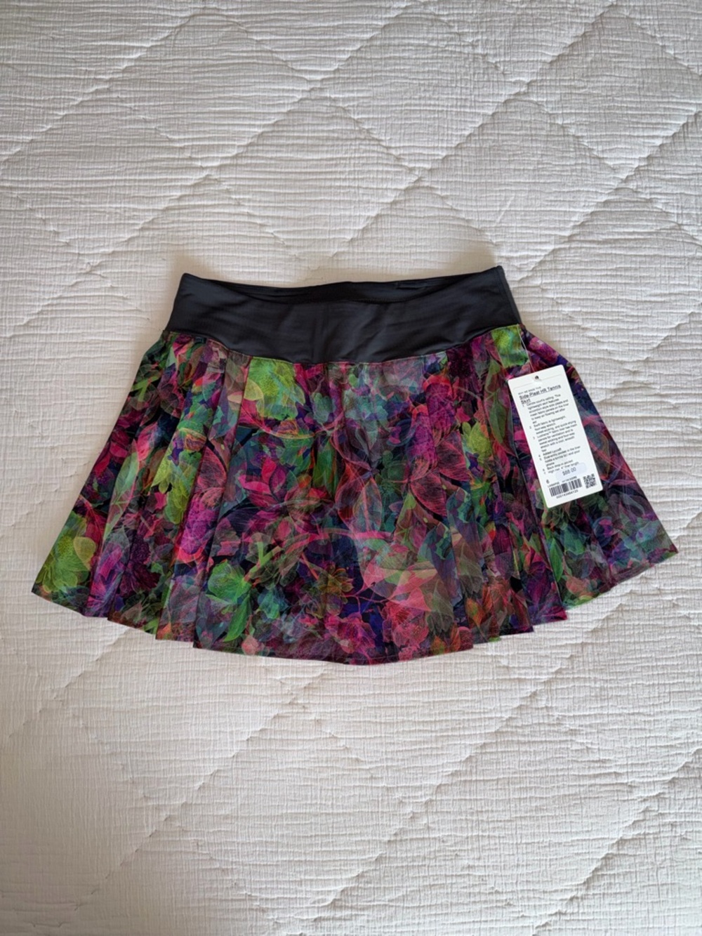 NWT Lululemon Side-Pleat High-Rise Tennis Skirt Vivid Floral Tone Multi 6